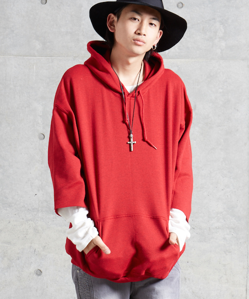 Re Youth パーカー GD カットオフ オーバーサイズ ビッグシルエット