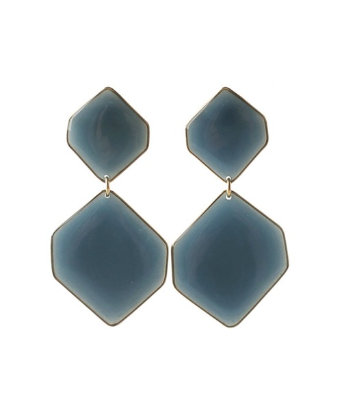 ANEMONE（アネモネ） ピアス ダブルヘキサゴンのつやつやピアス