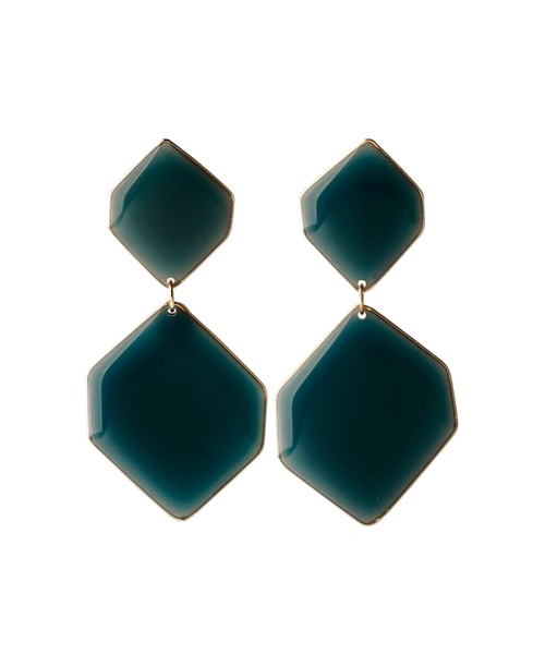 ANEMONE（アネモネ） ピアス ダブルヘキサゴンのつやつやピアス
