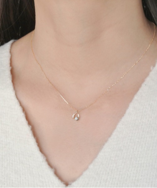 VENDOME AOYAMA ネックレス K10YG バースデーストーン レディース  