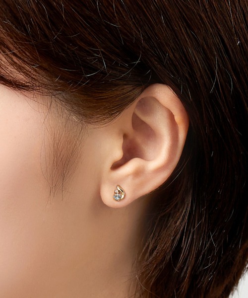 VENDOME AOYAMA（ヴァンドーム青山） ピアス K10ピンクゴールド バース 