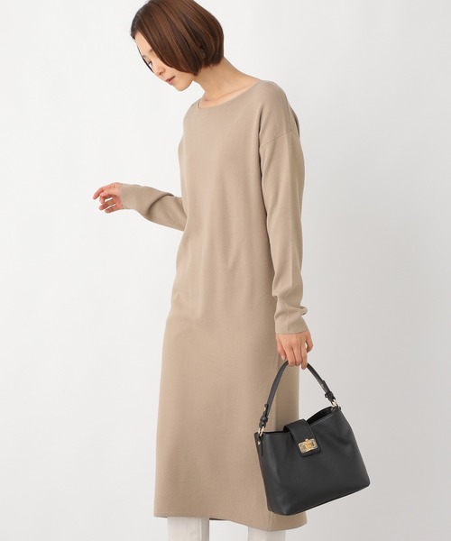 ワンピース 洗濯機で洗えるニット 14gロングニットワンピース 8664 Zozotown 通販 Paypayモール