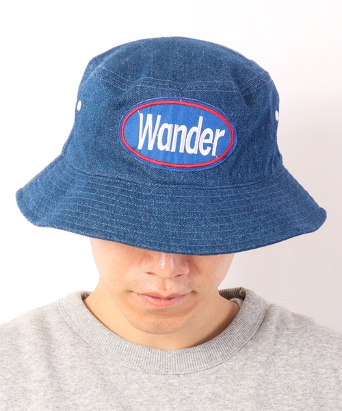 TESTIFY 帽子 ハット デニムワッペンバケットハット/Denim Wappen