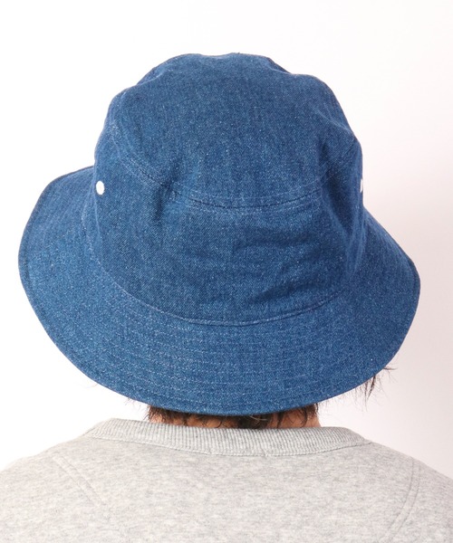 TESTIFY 帽子 ハット デニムワッペンバケットハット/Denim Wappen