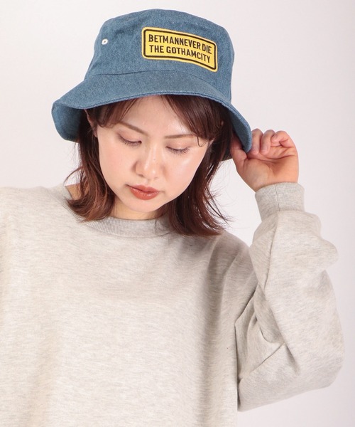 TESTIFY 帽子 ハット デニムワッペンバケットハット/Denim Wappen