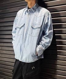 roar guns（ロアーガンズ） シャツ 8oz DENIM SHIRTS DUNKWELL メンズ