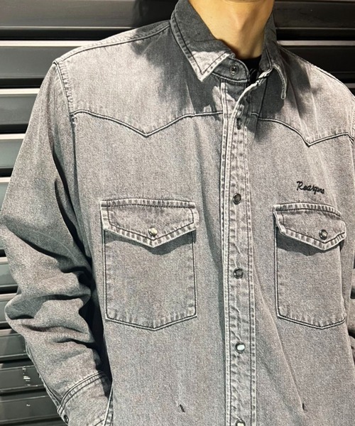 roar guns（ロアーガンズ） シャツ 8oz DENIM SHIRTS DUNKWELL メンズ