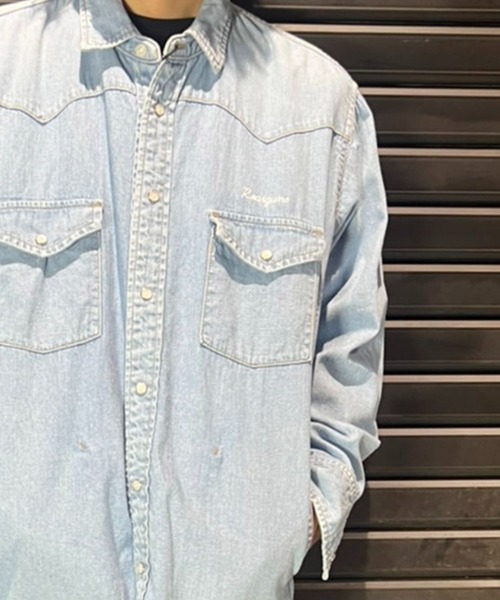 roar guns（ロアーガンズ） シャツ 8oz DENIM SHIRTS DUNKWELL メンズ