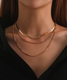 チョーカー 「NiiNa」トリプルチェーンチョカー（3連ネックレス