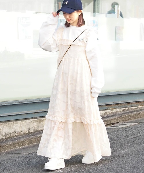 ノースリーブ　フリルワンピース　ミント Amazon.co.jp: ワンピース ノースリーブ ミニ M 白 青 Vネック 2