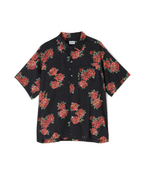 【schott】Hawaiian shirt ROSE Red Hawaiian Light Shirt - Shcapri | Schott NYC®