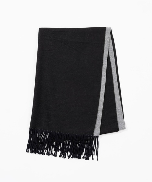 トキドキ マフラー ストール 優しい肌触りの配色リバーシブルマフラー