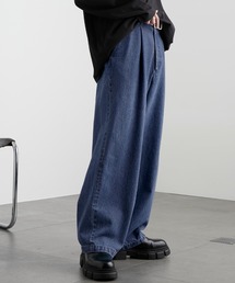 ジーンズ タックワイドスラックスデニムパンツ メンズ｜ZOZOTOWN Yahoo!店