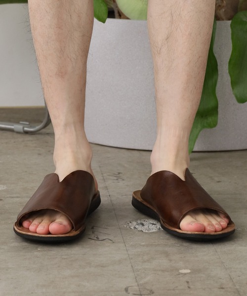 人気定番の サンダル BRADOR BRADOR/ブラドール メンズ SANDALS LEATHER 靴