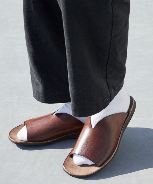 【BRADOR】ブラドール ダークブラウン レザーサンダル サイズ41 BRADOR（ブラドール） サンダル LEATHER SANDALS サンダル 2026年春夏