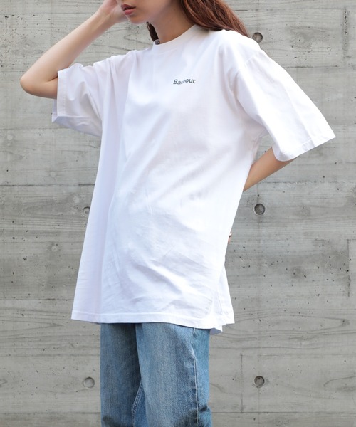 Barbour tシャツ 「Barbour」ブランドロゴTシャツ231MTSG004