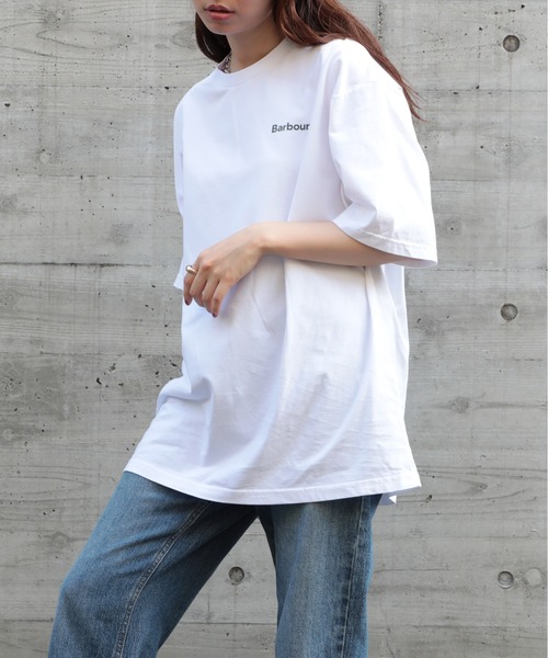 Barbour tシャツ 「Barbour」ブランドロゴTシャツ231MTSG004