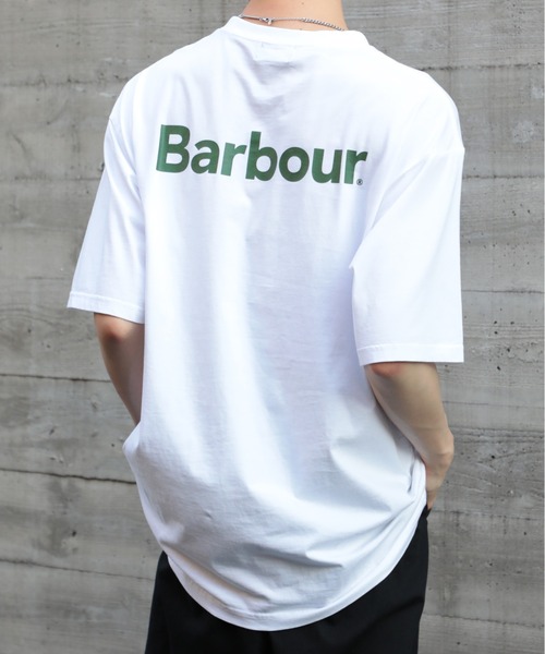 Barbour tシャツ 「Barbour」ブランドロゴTシャツ231MTSG004
