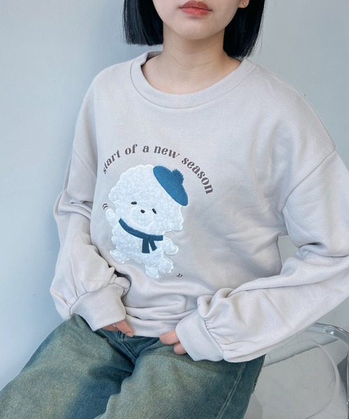 AS KNOW AS（アズノゥアズ） トレーナー スウェット ふわふわアニマル