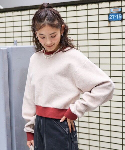 FREAK'S STORE トレーナー スウェット リバーシブル 配色 裏毛