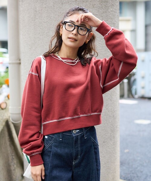FREAK'S STORE トレーナー スウェット リバーシブル 配色 裏毛