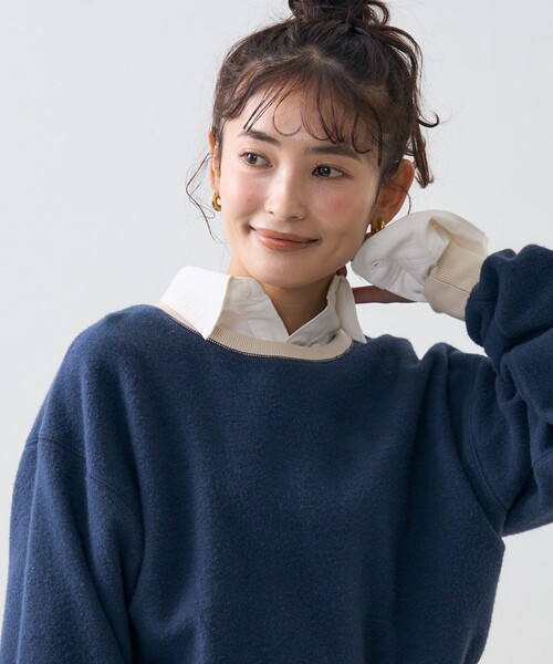 トレーナー スウェット リバーシブル 配色 裏毛スウェット レディース | FREAK'S STORE | 22