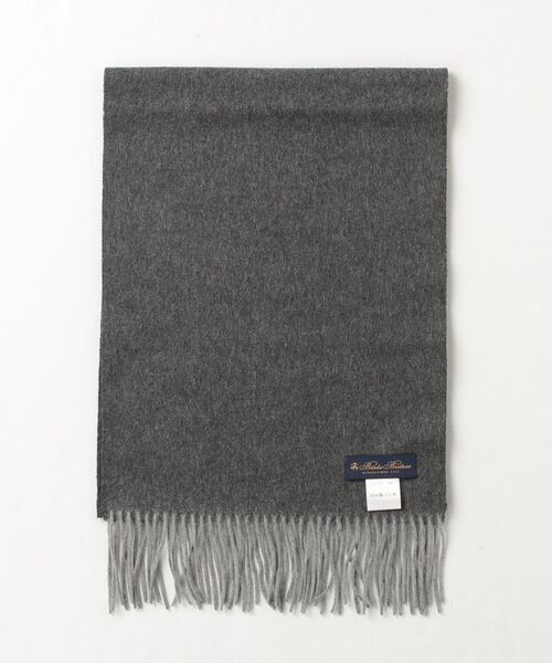 Brooks Brothers 100%カシミヤ マフラー ブラック BROOKS BROTHERS マフラー カシミヤ ソリッド リバーシブル