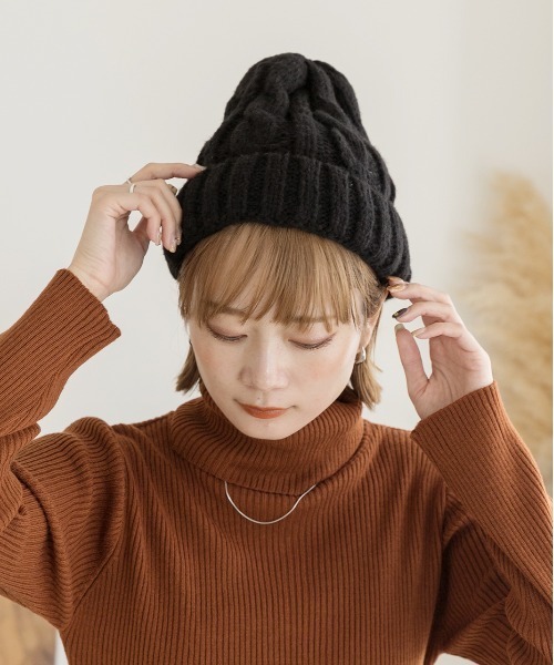 ad thie（アドティエ） ニット帽 ニットキャップ カラフル ケーブル