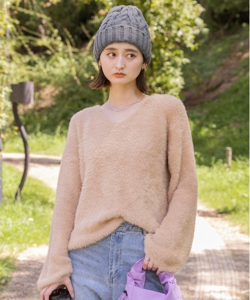 ad thie（アドティエ） ニット帽 ニットキャップ カラフル ケーブル