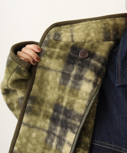 FUNALIVE コート アウター 「Laliberte」 フェイクウール裏リング