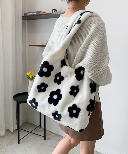 トートバッグ フラワーファー BIG/SMALL レディース : ZOZOTOWN Yahoo