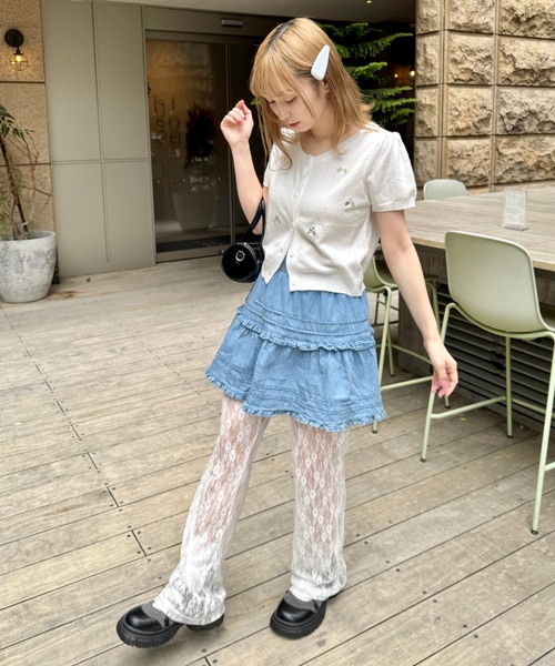 Loueme パンツ フラワーレースパンツ レディース : ZOZOTOWN