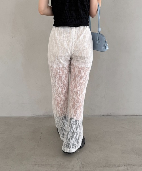 Loueme パンツ フラワーレースパンツ レディース : ZOZOTOWN Yahoo!店