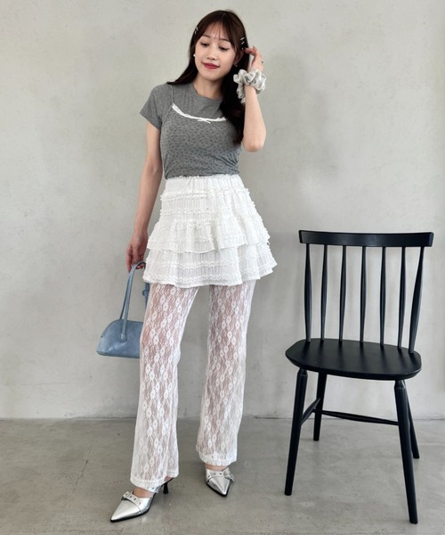 Loueme パンツ フラワーレースパンツ レディース : ZOZOTOWN Yahoo!店