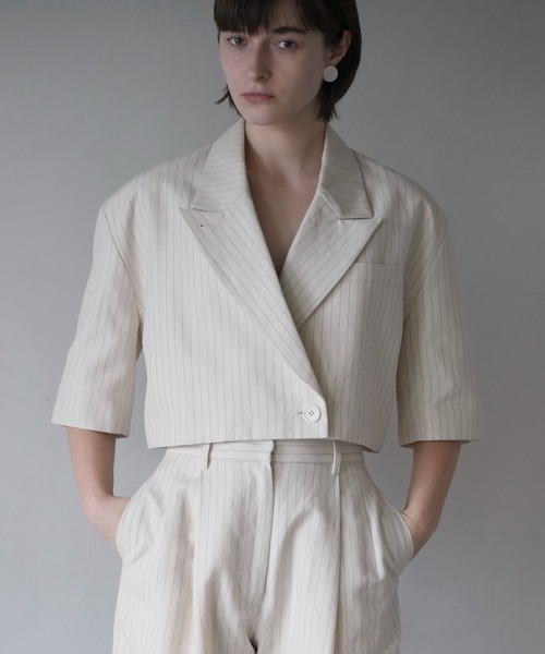 【CLANE 未使用品】CROPPED TAILORED JACKET CLANE（クラネ） ジャケット テーラードジャケット CROPPED TAILORED