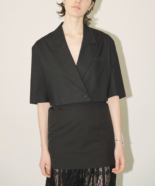 【CLANE 未使用品】CROPPED TAILORED JACKET CLANE（クラネ） ジャケット テーラードジャケット CROPPED TAILORED