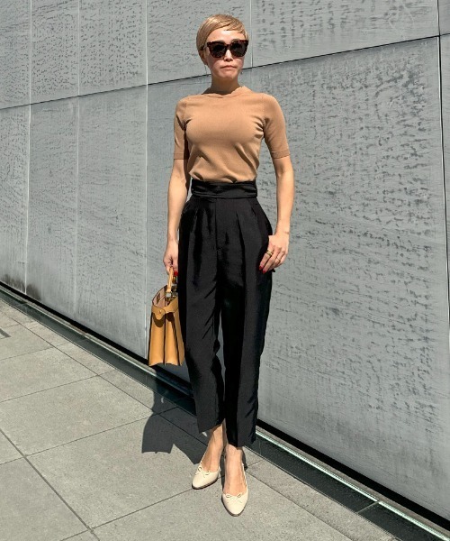 パンツ 美脚大人フレンチリボンパンツ レディース : ZOZOTOWN Yahoo!店