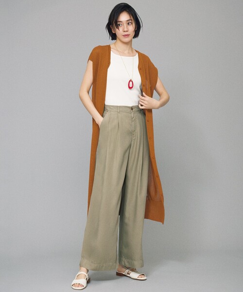 自由区 ジーンズ デニム デニムパンツ テンセルデニムワイド