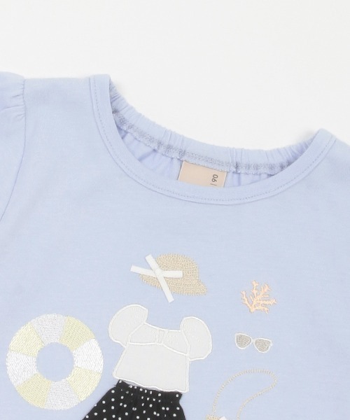 petit main tシャツ 「接触冷感/リンク」ビーチモチーフ半袖T キッズ 