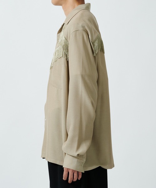 TOGA VIRILIS 刺繍シャツ　黄色　レーヨン TOGA VIRILIS(トーガ ビリリース)のEmbroidery western S/S