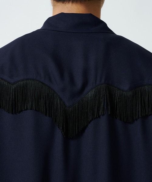 TOGA VIRILIS シャツ Viyella fringe shirt メンズ : ZOZOTOWN