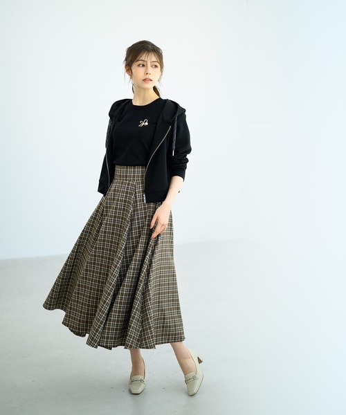 新作　MARONENONFEE ジャガードフレアボリュームスカート Skirts | MARONENONFEE マーロンエノンフィ 公式通販