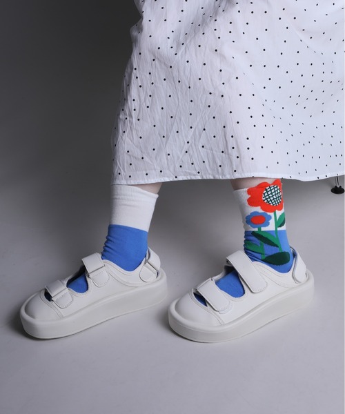 HPSマジックテープ式サンダル新品 shoes365 サンダル 「shoes365」三つマジックテープ付きサンダル