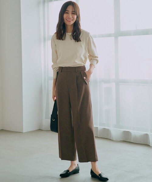 値下げ【美品】ゴーシュ フラッフィーコットン　ワイドパンツ 値下げ 美品 ゴ シュ フラッフィ コットン ワイドパンツ 値下げ! お値下げ