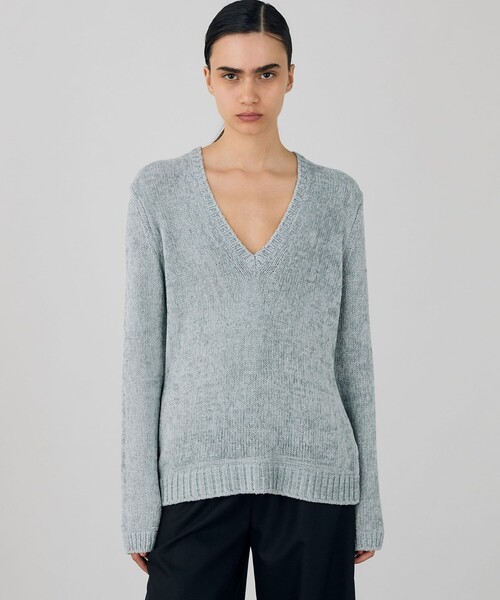 【新品】DES PRES / エアーシェニールVネックプルオーバー ニット DES PRES（デプレ） ニット セーター エアーシェニール Vネックプル