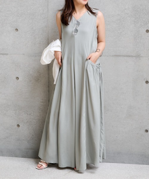 ketty cherie」 「JEUNNEGARCON」ノースリーブワンピース M グリーン 