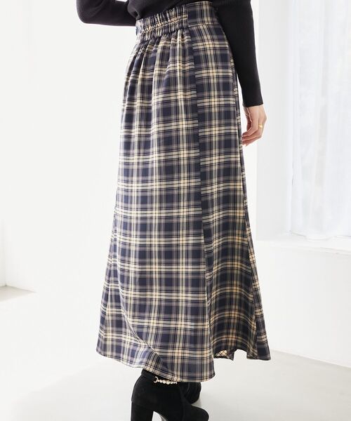 MAJESTIC LEGON（マジェスティックレゴン） ロング スカート チェック