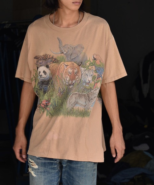 古着 90年代 蝶柄 アニマルTシャツ レディースM相当 ヴィンテージ /eaa541410 古着 90年代 蝶柄 アニマルTシャツ レディースM相当