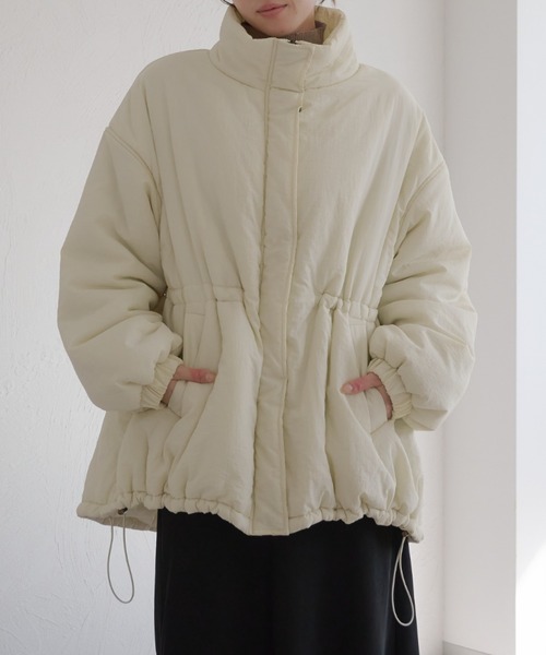 raffime ブルゾン アウター スタンドネックドロストブルゾン