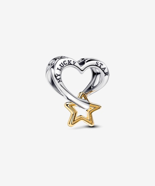 パピコデックス様 Pandora チャーム セット PANDORA チャーム ラッキー スター ＆ ハート レディース